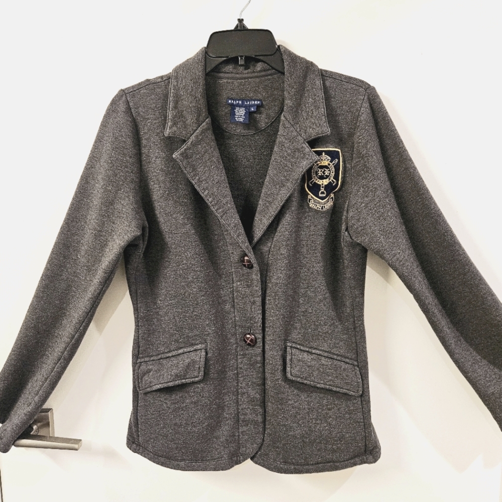 RL BLUE LABEL Gray Blazer
